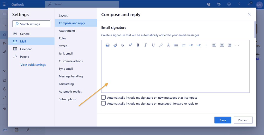 Como criar uma assinatura de e-mail com o Outlook