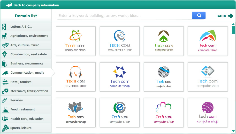 Select your logo icon