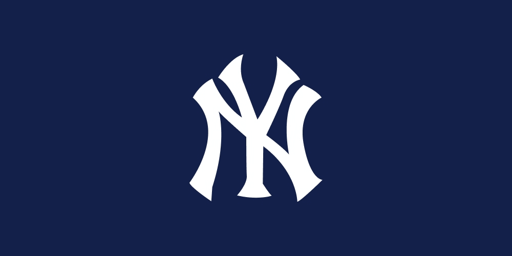 Logo dos New York Yankees fundo azul marinho