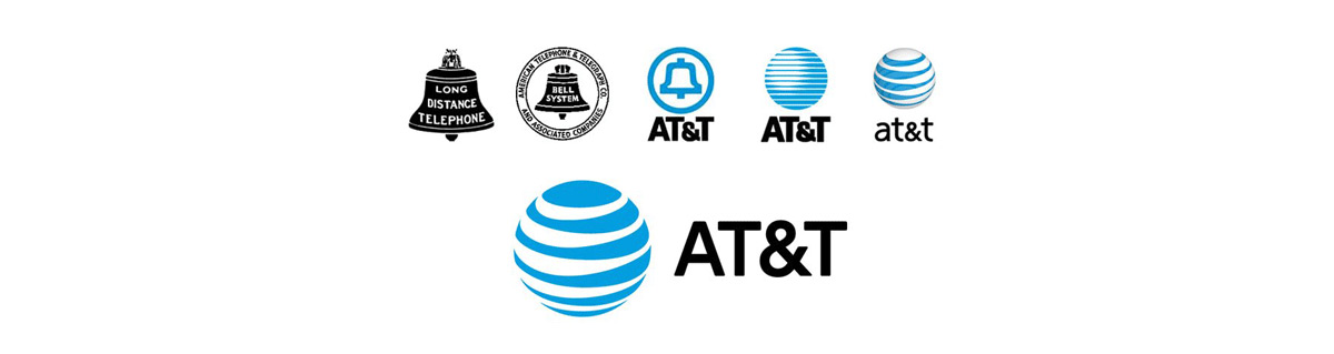 AT&T evolução do logotipo