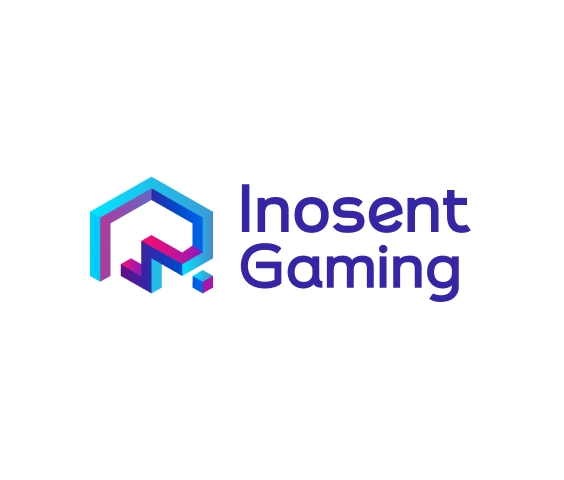 Logotipo gamer moderno com ícone geométrico em forma de letra