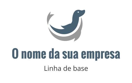 Logo de pato divertido com cores suaves em azul e cinza