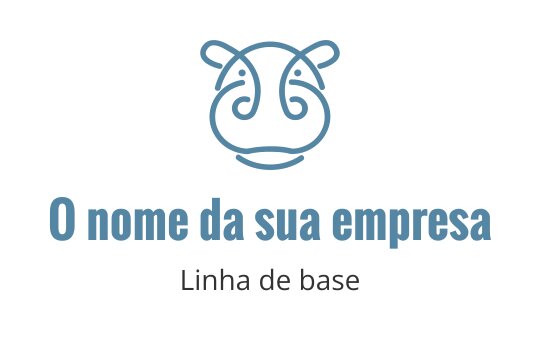 Logo design com arte linear divertida apresentando um rosto de animal estilizado