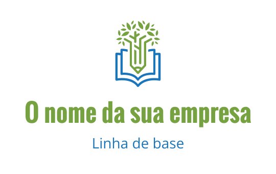 Design de logo moderno com uma árvore crescendo de um livro aberto