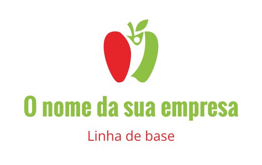 Design de logo colorido com um motivo de pimenta vermelha e verde
