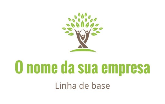 Design de logo moderno de árvore com uma pessoa abraçando o tronco