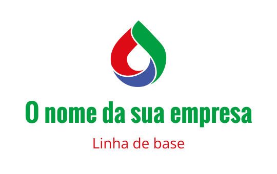 Design de logo de gota colorida com elementos vermelhos, verdes e azuis