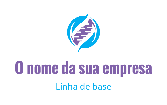 Design de logo moderno com um padrão abstrato em azul e roxo