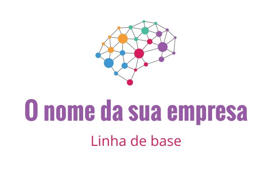 Design de logo de rede colorido com nós e linhas interconectados