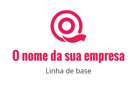 Design de logo circular moderno com elementos vermelhos e pretos