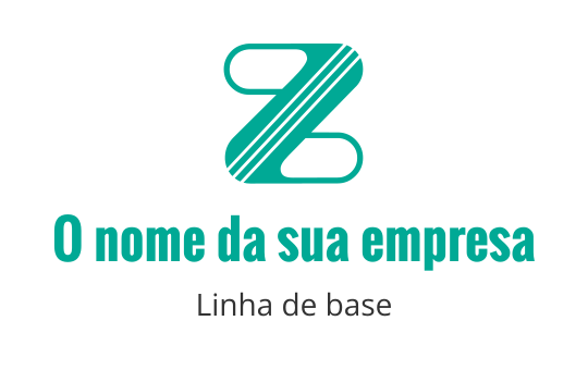 Design de logo moderno em teal com a letra Z estilizada e linhas