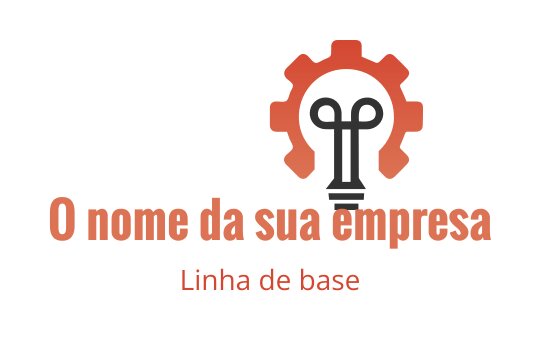 Design de logo criativo com uma lâmpada dentro de uma engrenagem