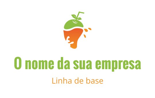 Design de logo criativo de cenoura com folhas verdes e detalhes laranja
