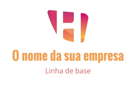 Design de logo moderno com a letra 'H' estilizada em cores gradientes