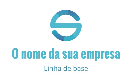 Logo circular moderno em azul com letra S estilizada