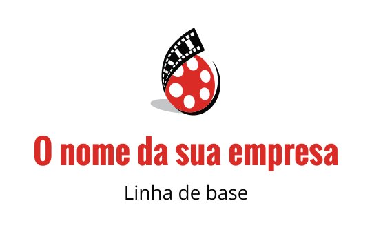 Logo de joaninha divertida com elemento de filme