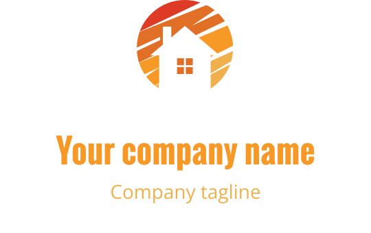 Design de logo vibrante com tema festivo em coral e dourado
