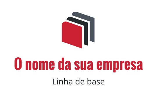 Design de logo moderno com formas empilhadas em vermelho e cinza