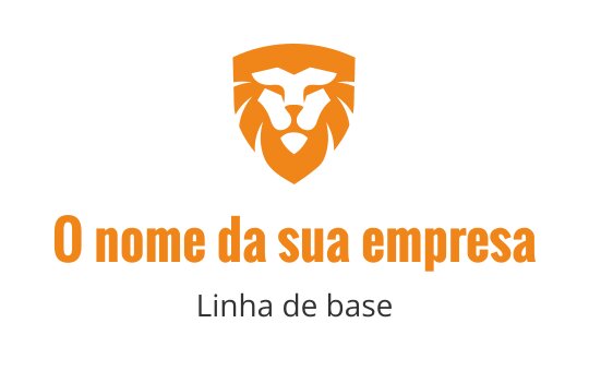 Design de logótipo de leão laranja para a indústria dos tigres, com um estilo ousado e moderno.