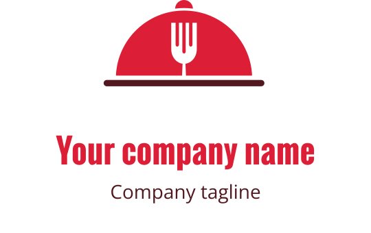 Design de logo elegante em bordô com sinos estilizados e toque moderno