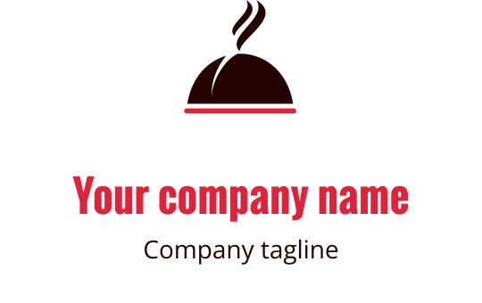 Design de logo elegante em bordô com sinos estilizados e toque moderno