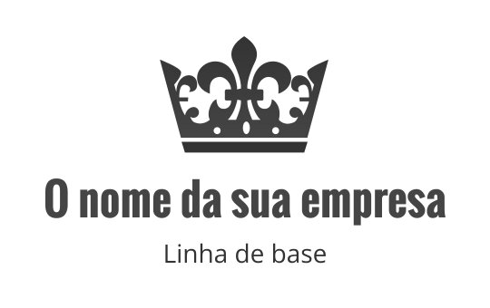 Design de logo de coroa elegante com detalhes intrincados e tipografia ousada