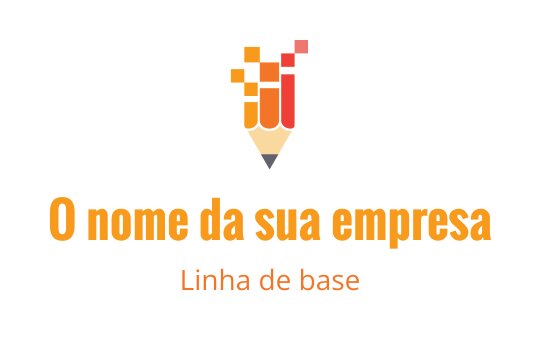 Design de logo criativo com um lápis e elementos de pixel coloridos