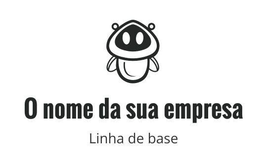 Logo de sapo de desenho animado divertido com características arredondadas e expressão amigável