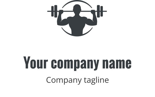 Logo em cinza bold com texto estilizado e linhas dinâmicas