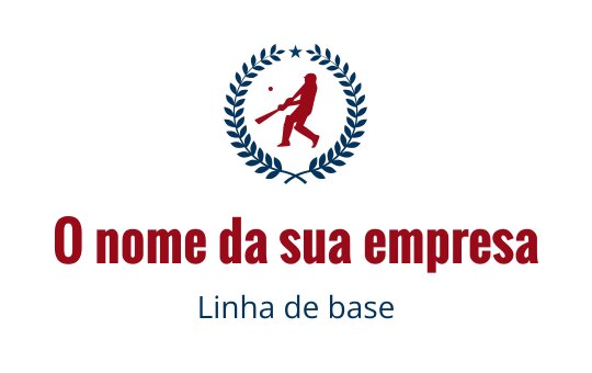 Design de logo dinâmico com um jogador em ação cercado por folhas de louro