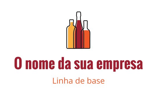 Design de logo elegante com três silhuetas de garrafas coloridas