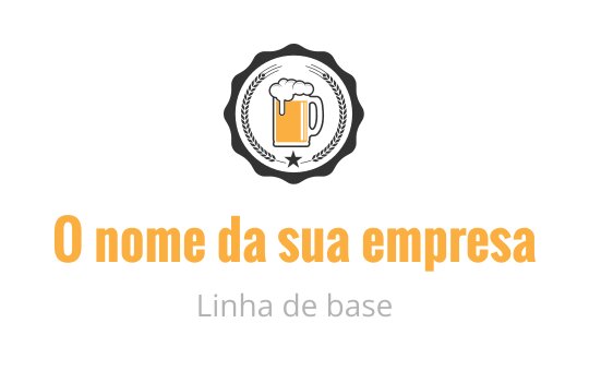 Design de logo de emblema vintage com caneca de cerveja e estrelas