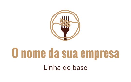 Comida, bufê, nutrição logo