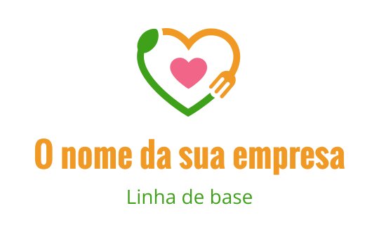 Design de logo colorido de coração com mãos e elementos vibrantes