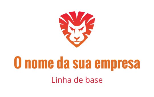 Logótipo estilizado de leão em vermelho e laranja, representando a indústria do tigre.