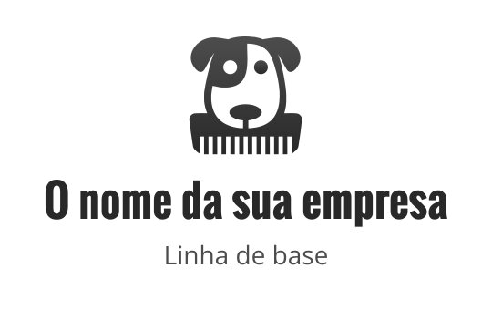 Dog-grooming logo