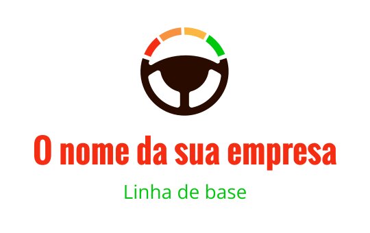 Design de logo moderno de volante com elementos de medidor coloridos