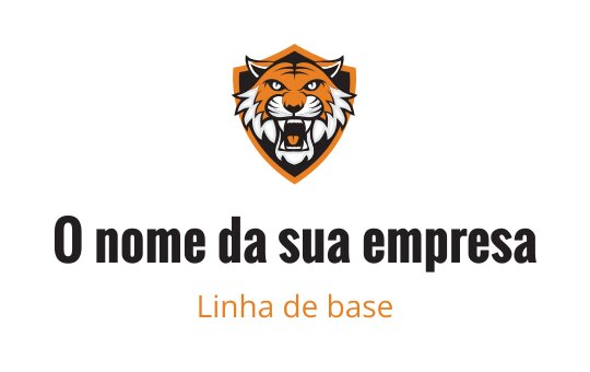 Logótipo de tigre dourado e preto com detalhes brancos, representando a indústria do tigre.