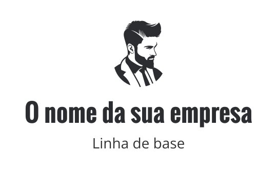 Design de logo elegante com a silhueta de um homem de terno