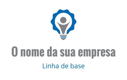 Design de logo de lâmpada criativa com figura humana e elementos de engrenagem