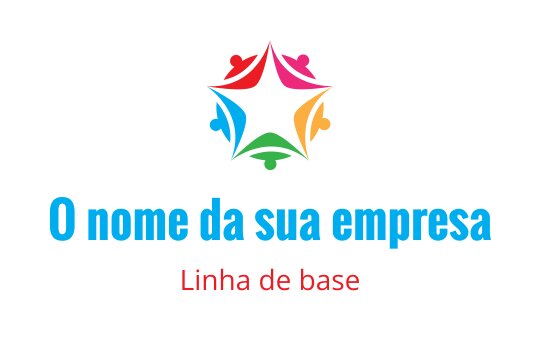 Design de logo colorido de estrela com formas de coração em tons vibrantes
