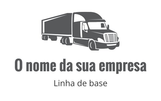 Logo de caminhão ousado com silhueta aerodinâmica e tipografia moderna