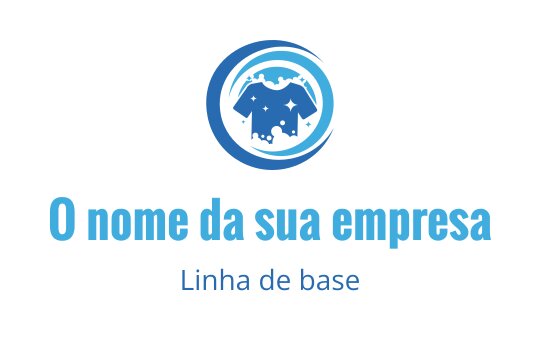 Design de logo moderno em azul com um elefante estilizado dentro de uma forma circular