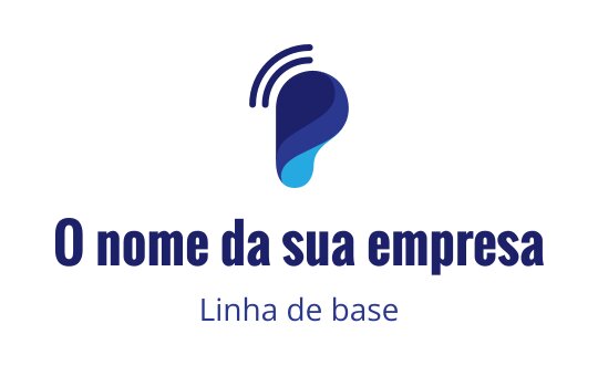 Logo moderno em azul e verde-água com a letra P estilizada